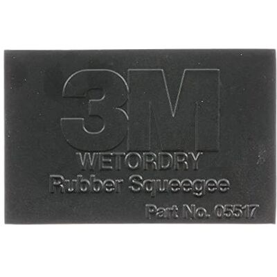 3M Wetordry 05517 Raclette en caoutchouc 6,5 x 10,2 cm, ajustement confortable, flexible, pour ponçage humide 3M Wetordry 05517 Raclette en caoutchouc 6,5 x 10,2 cm, ajustement confortable, flexible, pour ponçage humide