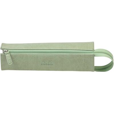 Trousse Rhodiarama Céladon - Simili cuir italien - 23x5x5 cm Trousse Rhodiarama Céladon - Simili cuir italien - 23x5x5 cm