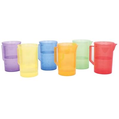 tickit Pichets translucides, lot de 6 Jeu d’eau et de sable dès 18 mois pour découvrir mesures, volume et couleurs. tickit Pichets translucides, lot de 6 Jeu d’eau et de sable dès 18 mois pour découvrir mesures, volume et couleurs.