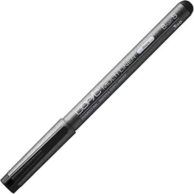 Copic - Pero Multiliner Black Brush S - Pointe pinceau - encre résistante Copic - Pero Multiliner Black Brush S - Pointe pinceau - encre résistante