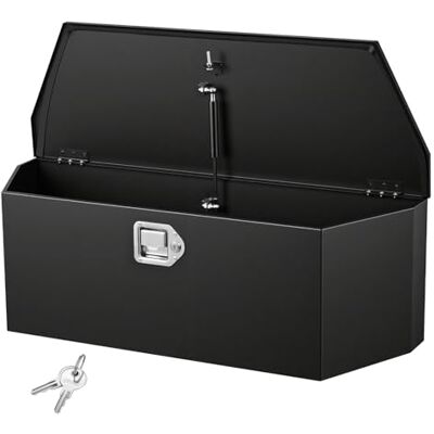VEVOR Boîte à outils pour remorque en acier laminé, 914 x 314 x 305 mm, boîte de transport imperméable, grande capacité, haute résistance, avec serrure et clés pour camping-car, camion VEVOR Boîte à outils pour remorque en acier laminé, 914 x 314 x 305 mm, boîte de transport imperméable, grande capacité, haute résistance, avec serrure et clés pour camping-car, camion