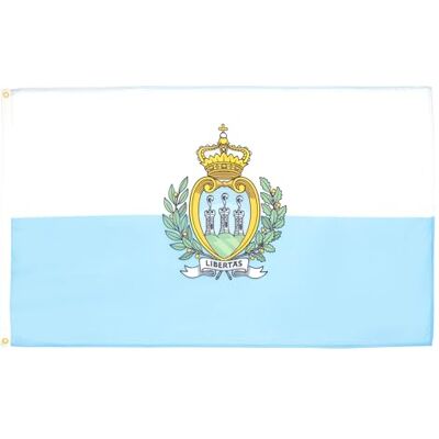 AZ FLAG Drapeau Saint Marin 150x90 cm Polyester Léger 2 Œillets Usage intérieur Drapeau décoratif saint-marinais San Marino coutures doubles et bords renforcés avec œillets métalliques AZ FLAG Drapeau Saint Marin 150x90 cm Polyester Léger 2 Œillets Usage intérieur Drapeau décoratif saint-marinais San Marino coutures doubles et bords renforcés avec œillets métalliques