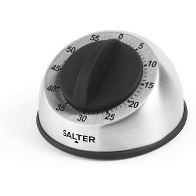 Minuteur de Cuisine Salter 338 SSBKXR15 - Mécanique, 60 Min, Analogique, Acier Inoxydable Minuteur de Cuisine Salter 338 SSBKXR15 - Mécanique, 60 Min, Analogique, Acier Inoxydable