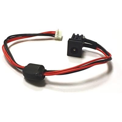 Power4Laptops Prise jack CC de rechange pour ordinateur portable avec câble compatible avec Toshiba Satellite M50-115 Power4Laptops Prise jack CC de rechange pour ordinateur portable avec câble compatible avec Toshiba Satellite M50-115