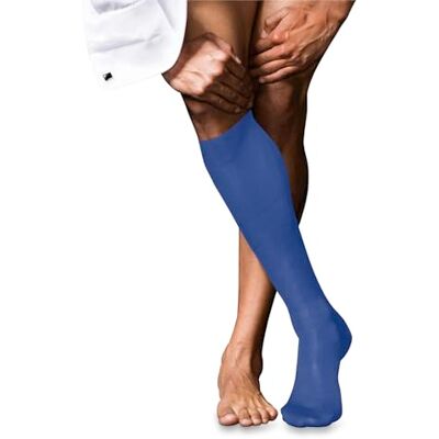 FALKE homme No. 9 chaussettes longues respirantes coton brillance légère renforcées couture plate aux orteils unies haute qualité élégantes pour tenues habillées et travail 1 paire FALKE homme No. 9 chaussettes longues respirantes coton brillance légère renforcées couture plate aux orteils unies haute qualité élégantes pour tenues habillées et travail 1 paire