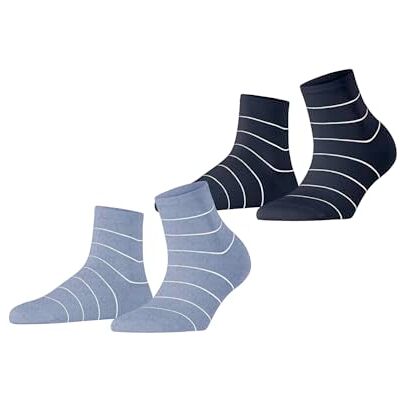 ESPRIT femme Fine Line 2-Pack chaussettes respirantes coton renforcées résistantes douces motif fantaisie multipack 2 paires ESPRIT femme Fine Line 2-Pack chaussettes respirantes coton renforcées résistantes douces motif fantaisie multipack 2 paires