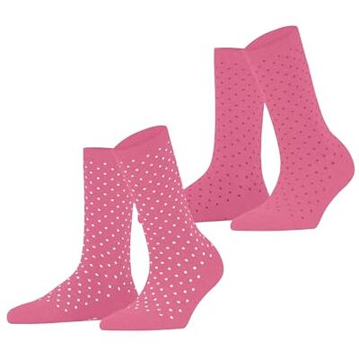 ESPRIT femme Fine Dot 2-Pack chaussettes respirantes coton fines renforcées douces couture plate aux orteils motif fantaisie à pois multipack 2 paires ESPRIT femme Fine Dot 2-Pack chaussettes respirantes coton fines renforcées douces couture plate aux orteils motif fantaisie à pois multipack 2 paires