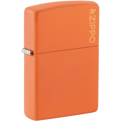 Zippo Orange Matte - Briquet - Original Zippo avec Logo Zippo Orange Matte - Briquet - Original Zippo avec Logo