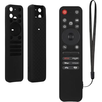 kwmobile Étui compatible avec LG MR25GA coque Coque télécommande TV en silicone noir kwmobile Étui compatible avec LG MR25GA coque Coque télécommande TV en silicone noir