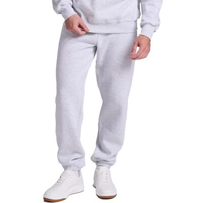 Russell Athletic Pantalon de sport Dri-Power avec bas fermé (sans poches) pour homme, Cendre, XL Russell Athletic Pantalon de sport Dri-Power avec bas fermé (sans poches) pour homme, Cendre, XL