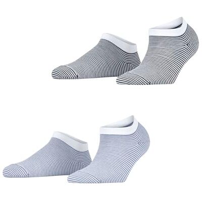 ESPRIT femme Fine Stripe 2-Pack socquettes respirantes coton chaussettes basses renforcées extra-douces sur la peau motif fantaisie rayé multipack 2 paires ESPRIT femme Fine Stripe 2-Pack socquettes respirantes coton chaussettes basses renforcées extra-douces sur la peau motif fantaisie rayé multipack 2 paires
