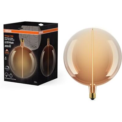 LEDVANCE Ampoule LED Filament E27 Globe DIM Marron LEDVANCE Ampoule LED Filament E27 Globe DIM Marron