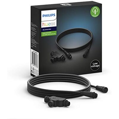 Philips Verlengkabel Verlengsnoer: 2.5 Meter Voor Buiten IP67 Eenvoudige Installatie Verbind met Hue Bridge Philips Verlengkabel Verlengsnoer: 2.5 Meter Voor Buiten IP67 Eenvoudige Installatie Verbind met Hue Bridge