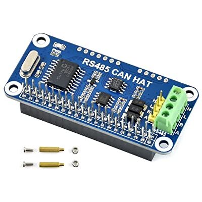 Waveshare RS485 CAN HAT pour Raspberry Pi 4B/3B+/3B/2B/B+/A+/Zero W/Zero WH, permet une communication à distance via RS485/CAN, contrôleur CAN Onboard MCP2515 via l'interface SPI, émetteur-récepteur SN65HVD230 Waveshare RS485 CAN HAT pour Raspberry Pi 4B/3B+/3B/2B/B+/A+/Zero W/Zero WH, permet une communication à distance via RS485/CAN, contrôleur CAN Onboard MCP2515 via l'interface SPI, émetteur-récepteur SN65HVD230