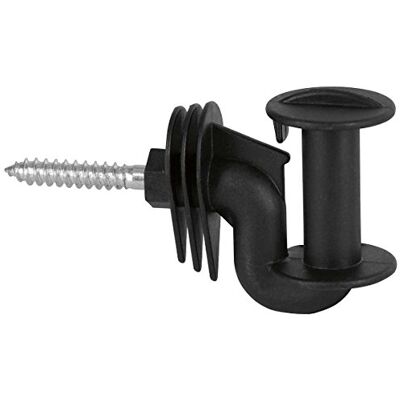 Kerbl Cavallo Lot de 10 isolateurs d'angle avec filetage à bois 40 mm Kerbl Cavallo Lot de 10 isolateurs d'angle avec filetage à bois 40 mm