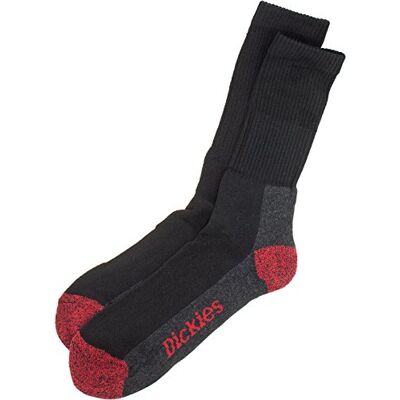 Dickies , Chaussettes d'équipage rembourrées, pour homme, couleurs assorties, 710 Dickies , Chaussettes d'équipage rembourrées, pour homme, couleurs assorties, 710