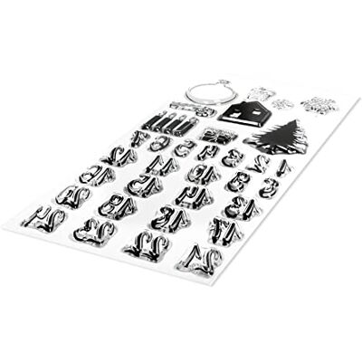 Set de tampons transparent Rayher Nombres de l'Avent - Motifs de Noël - Unisexe Set de tampons transparent Rayher Nombres de l'Avent - Motifs de Noël - Unisexe