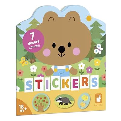 Janod Livre d'Autocollants Forêt pour Enfants 3+ - Activités Artistiques Janod Livre d'Autocollants Forêt pour Enfants 3+ - Activités Artistiques