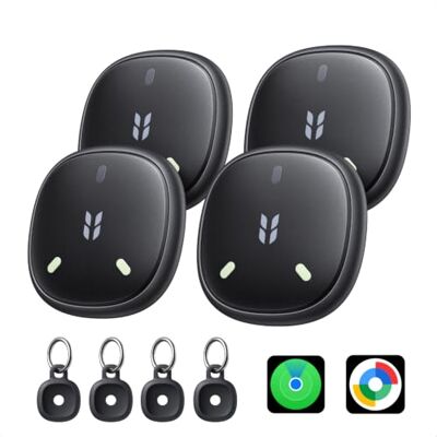 UGREEN FineTrack Mini DUO 2 avec iOS Find My et Android Find Hub Lot de 4 110dB, IP68, Traceur Fonctionne, Localisateur Bluetooth, pour Valises Portefeuilles Bagages UGREEN FineTrack Mini DUO 2 avec iOS Find My et Android Find Hub Lot de 4 110dB, IP68, Traceur Fonctionne, Localisateur Bluetooth, pour Valises Portefeuilles Bagages