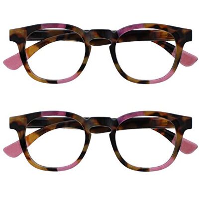 Lunettes de lecture Opulize Ava - Unisex, Résistantes aux rayures, +2.00 Lunettes de lecture Opulize Ava - Unisex, Résistantes aux rayures, +2.00