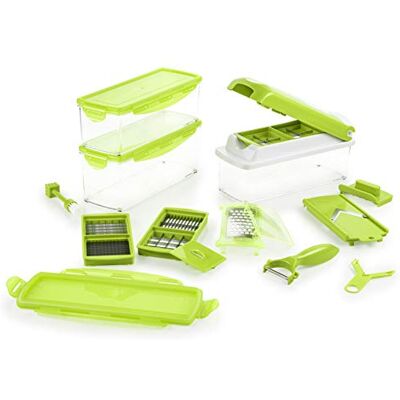 Genius Nicer Dicer Plus - Ensemble d'outils de cuisine polyvalents Genius Nicer Dicer Plus - Ensemble d'outils de cuisine polyvalents