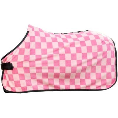 HKM Henni Couverture séchante pour shettys Rose Foncé/Rose 65 HKM Henni Couverture séchante pour shettys Rose Foncé/Rose 65