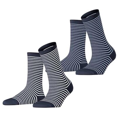 ESPRIT femme Fine Line 2-Pack chaussettes respirantes coton renforcées longueur mi-mollet douces motif fantaisie multipack 2 paires ESPRIT femme Fine Line 2-Pack chaussettes respirantes coton renforcées longueur mi-mollet douces motif fantaisie multipack 2 paires