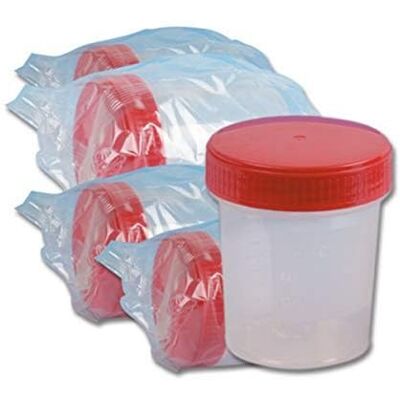 GIMA Lot de 250 boîtes à urine stériles 120 ml GIMA Lot de 250 boîtes à urine stériles 120 ml