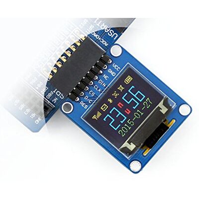 Waveshare 0.95inch OLED Module RGB Color 65K Coloreful 96 * 64 Pixel SPI Interface Curved/Horizontal Pinheader with Chip Driver Solid State Drives1331 Waveshare 0.95inch OLED Module RGB Color 65K Coloreful 96 * 64 Pixel SPI Interface Curved/Horizontal Pinheader with Chip Driver Solid State Drives1331