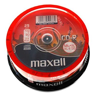 Maxell XL-II 80 - CD-R - 25 Disques pour Musique Maxell XL-II 80 - CD-R - 25 Disques pour Musique