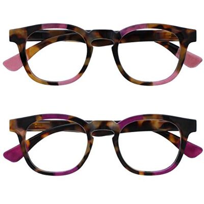 Opulize RR62-45 +2 Lunettes de lecture rose violet - Reading glasses Opulize RR62-45 +2 Lunettes de lecture rose violet - Reading glasses