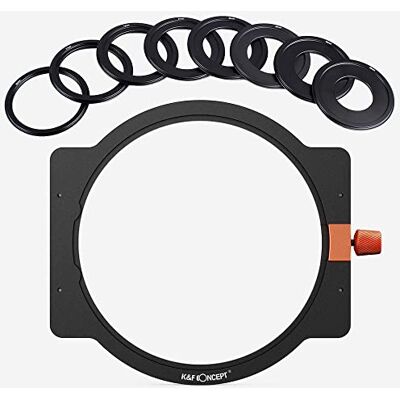 K&F CONCEPT Nano-X Porte-filtre en métal pour Nano-X Filtre carré Support de filtre avec 8 anneaux adaptateurs pour filtres Nano-X K&F CONCEPT Nano-X Porte-filtre en métal pour Nano-X Filtre carré Support de filtre avec 8 anneaux adaptateurs pour filtres Nano-X