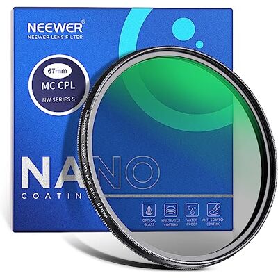 NEEWER Filtre polarisant circulaire MC CPL, 24 couches multi-résistantes, filtre polarisant circulaire en verre optique HD, ultra fin, réduit la réflexion, améliore le contraste, réduit NEEWER Filtre polarisant circulaire MC CPL, 24 couches multi-résistantes, filtre polarisant circulaire en verre optique HD, ultra fin, réduit la réflexion, améliore le contraste, réduit