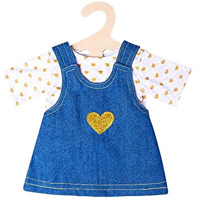 Heless 1052-Ensemble de vêtements pour poupées en Forme d'or 2 pièces avec Robe en Jean et T-Shirt, Taille 28-35 cm, 10204910, Multicolore, 28-35 Heless 1052-Ensemble de vêtements pour poupées en Forme d'or 2 pièces avec Robe en Jean et T-Shirt, Taille 28-35 cm, 10204910, Multicolore, 28-35