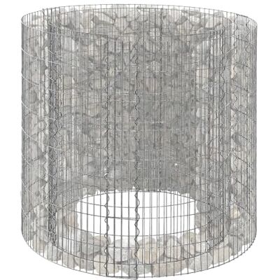 Relaxdays Jardinière surélevée en gabion rond, acier argenté panier en acier fil 3,5 mm, à planter, H x Ø : 80 x 90 cm Relaxdays Jardinière surélevée en gabion rond, acier argenté panier en acier fil 3,5 mm, à planter, H x Ø : 80 x 90 cm