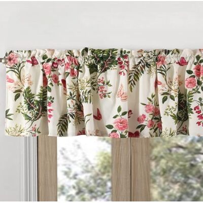 Greenland Home Fashions Greenland Home Cantonnière Papillons Multicolore Greenland Home Fashions Greenland Home Cantonnière Papillons Multicolore