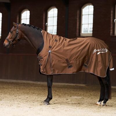 Imperial Riding IRH Super-Proof Couverture d'extérieur 100 g, nylon ripstop 1200D, imperméable et respirant, col plissé, rembourrage et robuste, pour chevaux, bronze, 155 Imperial Riding IRH Super-Proof Couverture d'extérieur 100 g, nylon ripstop 1200D, imperméable et respirant, col plissé, rembourrage et robuste, pour chevaux, bronze, 155