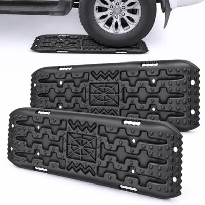 Relaxdays Plaques de désensablage, lot de 2, 6 x 105 x 28 cm, 10 t, noir Plastique, aide à la traction tout-terrain, sable, boue, neige, plaques de désensablage Relaxdays Plaques de désensablage, lot de 2, 6 x 105 x 28 cm, 10 t, noir Plastique, aide à la traction tout-terrain, sable, boue, neige, plaques de désensablage