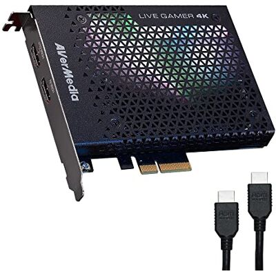 AVerMedia Carte de capture de jeu Streaming et enregistrement 4K60 HDR avec latence ultra-faible sur PS5, PS4 Pro, Xbox Series X/S, Xbox One X, dans OBS, Twitch, YouTube GC573 Live Gamer 4K AVerMedia Carte de capture de jeu Streaming et enregistrement 4K60 HDR avec latence ultra-faible sur PS5, PS4 Pro, Xbox Series X/S, Xbox One X, dans OBS, Twitch, YouTube GC573 Live Gamer 4K