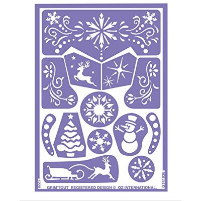 Pochoir de Maquillage Princesse de Neige - Réutilisable, Violet, Taille Unique - Accessoire Maquillage Pochoir de Maquillage Princesse de Neige - Réutilisable, Violet, Taille Unique - Accessoire Maquillage