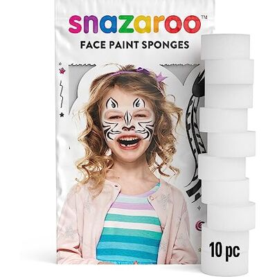 Éponge de Maquillage Snazaroo - Blanc - Outil pour le visage et le maquillage Éponge de Maquillage Snazaroo - Blanc - Outil pour le visage et le maquillage