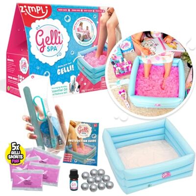 ZIMPLI Kids Gelli Spa de Kids Lot de 5 friandises de fête pour enfants, kit de manucure et pédicure pour adolescents ou préadolescents, jouet sensoriel pour filles et garçons, cadeau d'anniversaire idéal ZIMPLI Kids Gelli Spa de Kids Lot de 5 friandises de fête pour enfants, kit de manucure et pédicure pour adolescents ou préadolescents, jouet sensoriel pour filles et garçons, cadeau d'anniversaire idéal