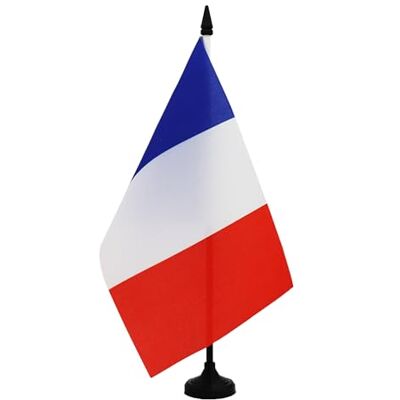 AZ FLAG Drapeau De Table national de course automobile France 21x14 cm Petit Drapeau De Commissaire De Bureau 100% Polyester Avec Hampe De 25cm Et Socle En Plastique Noir AZ FLAG Drapeau De Table national de course automobile France 21x14 cm Petit Drapeau De Commissaire De Bureau 100% Polyester Avec Hampe De 25cm Et Socle En Plastique Noir