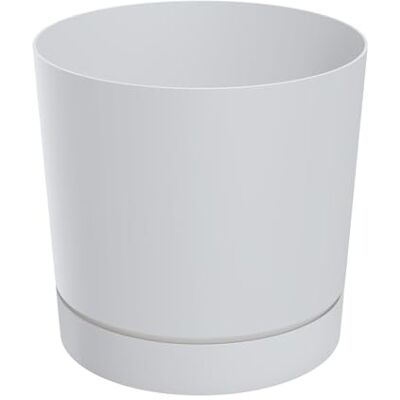 Spetebo Pot de fleurs en plastique XL avec soucoupe Rond Blanc mat Diamètre 47 cm Grand pot de fleurs avec fond amovible Résistant aux UV Décoration de jardin Pot de fleurs résistant au gel Spetebo Pot de fleurs en plastique XL avec soucoupe Rond Blanc mat Diamètre 47 cm Grand pot de fleurs avec fond amovible Résistant aux UV Décoration de jardin Pot de fleurs résistant au gel