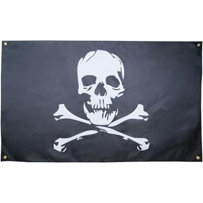 AZ FLAG Drapeau Pirate tête de mort et os 150x90 cm 4 Œillets AZ FLAG Drapeau Pirate tête de mort et os 150x90 cm 4 Œillets