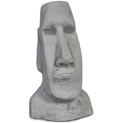 gartendekoparadies.de Statue en pierre massive Moai Tête de l'île de Pâques Hauteur : 40 cm Surface au sol : 24 x 16 cm Gris 11 kg En pierre coulée Résistante au gel gartendekoparadies.de Statue en pierre massive Moai Tête de l'île de Pâques Hauteur : 40 cm Surface au sol : 24 x 16 cm Gris 11 kg En pierre coulée Résistante au gel
