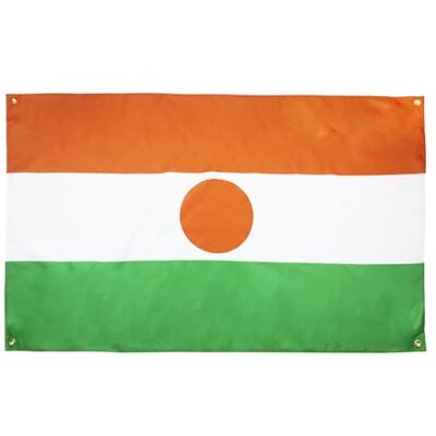 AZ FLAG Drapeau Niger 150x90 cm avec 4 oeillets, Pavillon Nigérien pour balcon ou mur AZ FLAG Drapeau Niger 150x90 cm avec 4 oeillets, Pavillon Nigérien pour balcon ou mur