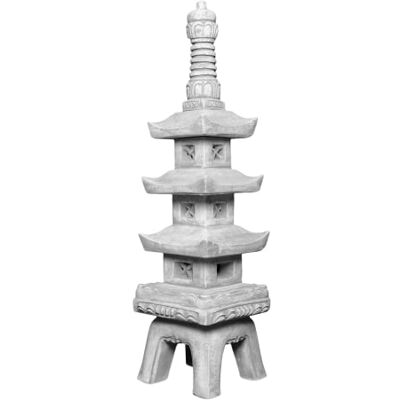 gartendekoparadies.de Magnifique Grande Lanterne Massive Lanterne Japonaise Pagode en Pierre reconstituée, résistant au Gel gartendekoparadies.de Magnifique Grande Lanterne Massive Lanterne Japonaise Pagode en Pierre reconstituée, résistant au Gel