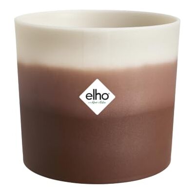 Elho Colour Gradient Rond 18cm Pot de Fleur Marron Cèdre Elho Colour Gradient Rond 18cm Pot de Fleur Marron Cèdre