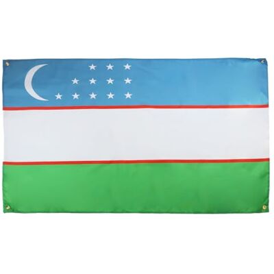 AZ FLAG Drapeau Ouzbékistan 150x90 cm avec 4 oeillets, Pavillon Ouzbek pour balcon ou mur AZ FLAG Drapeau Ouzbékistan 150x90 cm avec 4 oeillets, Pavillon Ouzbek pour balcon ou mur